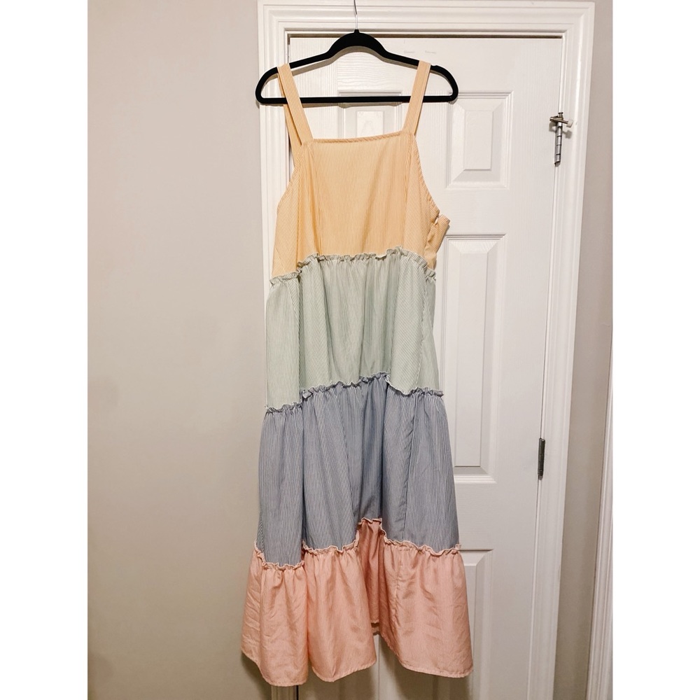 Shein long striped dress new!